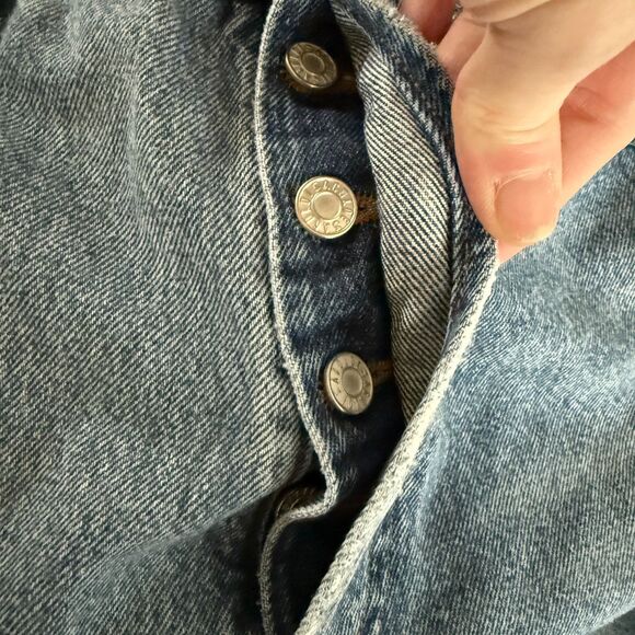 Agolde 90's Pinch Waist Jeans Straight Leg Light Wash Size 31. Made in the USA - Picture 7 of 7